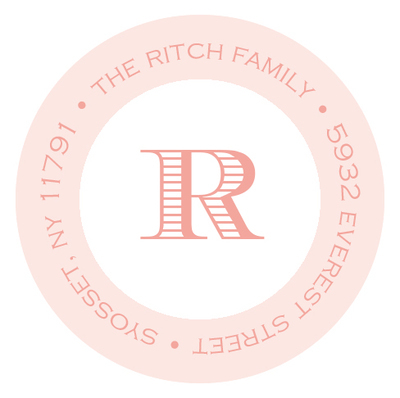 Perfectly Framed Round Address Labels